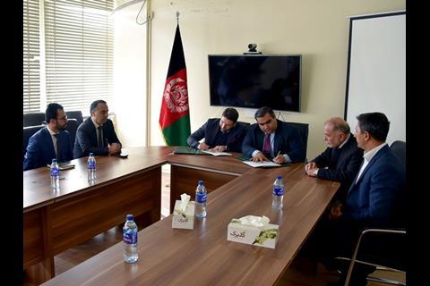 The Afghanistan Railway Authority and Afghan National Insurance Co signed a memorandum of understanding.